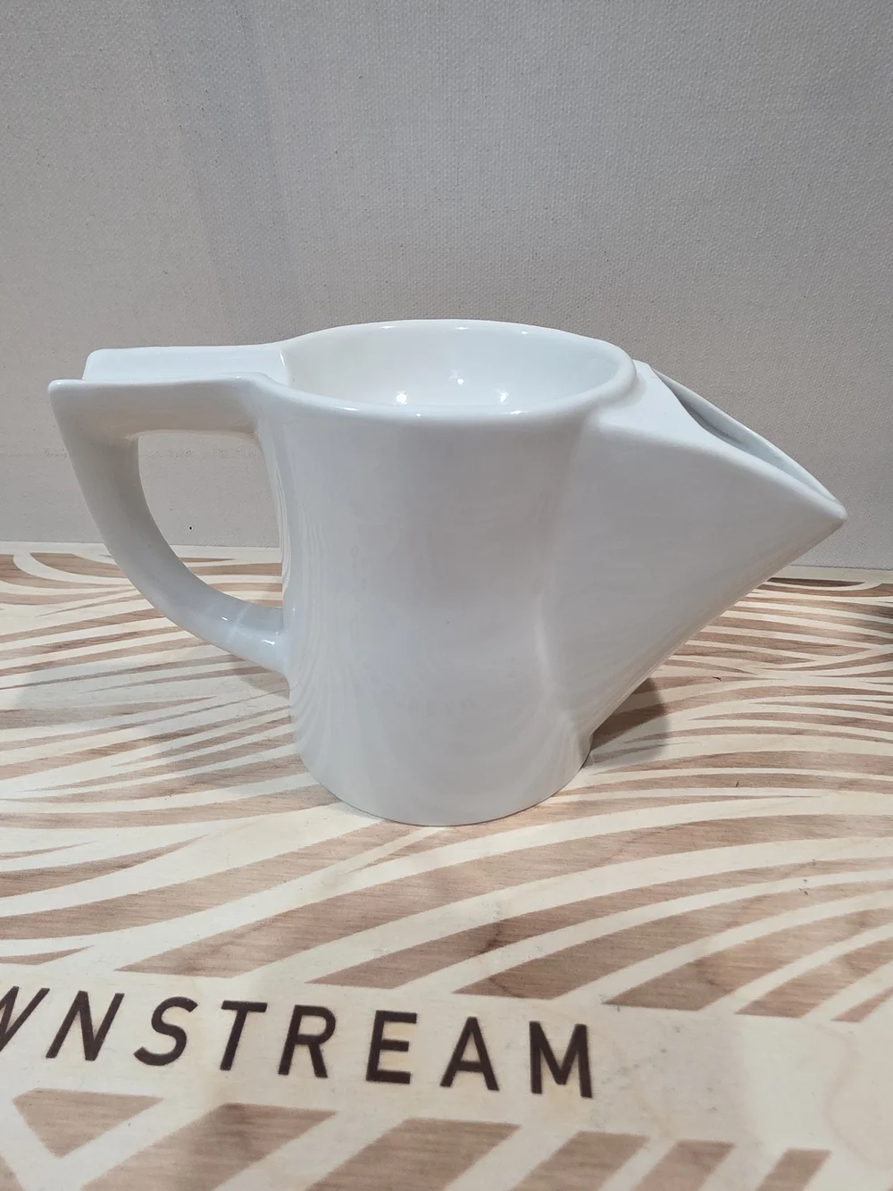 Vintage Col. Ichabod Conk White Ceramic Barber Shaving Scuttle Mug